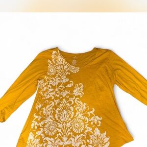 Floral Yellow Women's Top